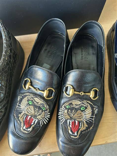 gucci panther loafers|Gucci Loafers .